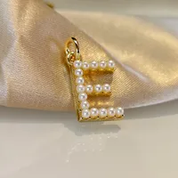Wholesale Jewelry Fashion Letter Imitation Pearl Freshwater Pearl Copper Necklace sku image 8