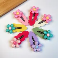Women's Elegant Flower Resin Stoving Varnish Hair Clip main image 3