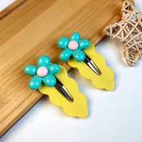 Women's Elegant Flower Resin Stoving Varnish Hair Clip sku image 6