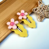Women's Elegant Flower Resin Stoving Varnish Hair Clip sku image 7