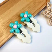 Women's Elegant Flower Resin Stoving Varnish Hair Clip sku image 10