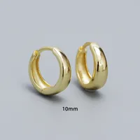 S925 Sterling Silver Geometric Wide Earrings Wholesale Hello Jewelry sku image 6