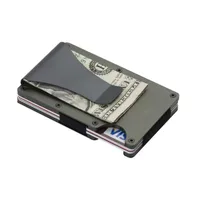 Unisex Solid Color Aluminium Alloy Open Wallets main image 6