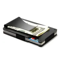 Unisex Solid Color Aluminium Alloy Open Wallets main image 4