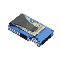 Unisex Solid Color Aluminium Alloy Open Wallets main image 5