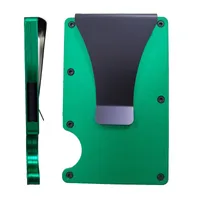 Unisex Solid Color Aluminium Alloy Open Wallets sku image 5
