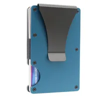 Unisex Solid Color Aluminium Alloy Open Wallets sku image 7