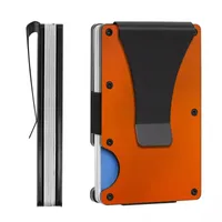 Unisex Solid Color Aluminium Alloy Open Wallets sku image 14