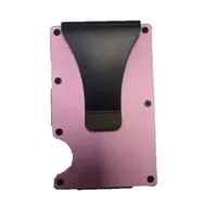 Unisex Solid Color Aluminium Alloy Open Wallets sku image 1