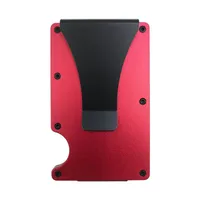 Unisex Solid Color Aluminium Alloy Open Wallets sku image 2