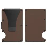 Unisex Solid Color Aluminium Alloy Open Wallets sku image 3