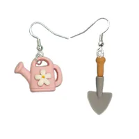 Wholesale Jewelry Novelty Pastoral Watering Pot Shovel Plastic Ear Hook main image 2