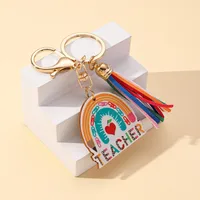 Streetwear Rainbow Metal Women's Bag Pendant Keychain main image 3
