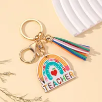 Streetwear Rainbow Metal Women's Bag Pendant Keychain main image 4