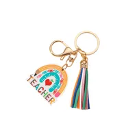 Streetwear Rainbow Metal Women's Bag Pendant Keychain main image 1