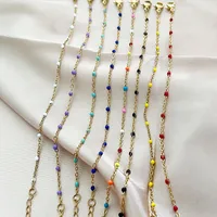 Simple Style Solid Color Stainless Steel Chain Bracelets main image 5