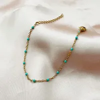 Simple Style Solid Color Stainless Steel Chain Bracelets sku image 3