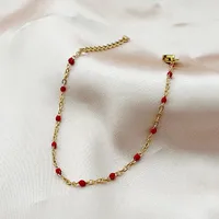 Simple Style Solid Color Stainless Steel Chain Bracelets sku image 4