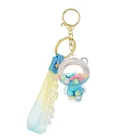 Liquid Oil Keychain Wholesale Cars And Bags Ornaments Cute Quicksand Bear Couple Key Chain Accessories Small Pendant main image 2