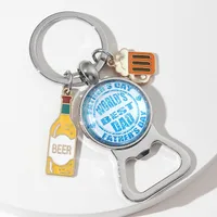 Original Design Wine Bottle Alloy Unisex Keychain main image 1