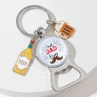 Original Design Wine Bottle Alloy Unisex Keychain main image 4