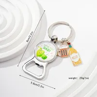 Original Design Wine Bottle Alloy Unisex Keychain sku image 4