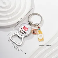 Original Design Wine Bottle Alloy Unisex Keychain sku image 5