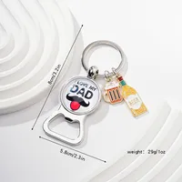 Original Design Wine Bottle Alloy Unisex Keychain sku image 6