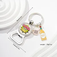 Original Design Wine Bottle Alloy Unisex Keychain sku image 7