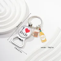 Original Design Wine Bottle Alloy Unisex Keychain sku image 9