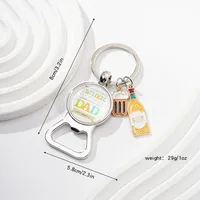 Original Design Wine Bottle Alloy Unisex Keychain sku image 10