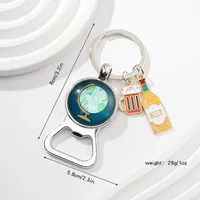 Original Design Wine Bottle Alloy Unisex Keychain sku image 12