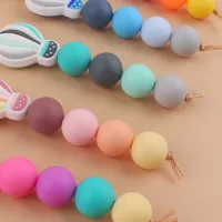 Korean Style Tassel Hot Air Balloon Silica Gel Metal Beaded Unisex Bag Pendant Keychain main image 2