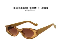 Retro Color Block Solid Color Ac Square Full Frame Glasses sku image 6