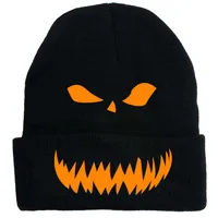 Women's Simple Style Color Block Printing Eaveless Wool Cap main image 2