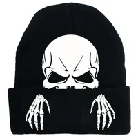 Women's Simple Style Color Block Printing Eaveless Wool Cap main image 3