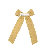 Cute Sweet Flower Bow Knot Cloth Lace Hair Clip main image 2