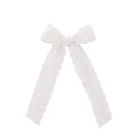 Cute Sweet Flower Bow Knot Cloth Lace Hair Clip sku image 7