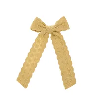 Cute Sweet Flower Bow Knot Cloth Lace Hair Clip sku image 9