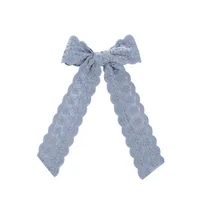 Cute Sweet Flower Bow Knot Cloth Lace Hair Clip sku image 3