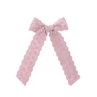 Cute Sweet Flower Bow Knot Cloth Lace Hair Clip sku image 10