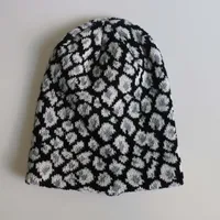 Unisex Simple Style Leopard Crimping Wool Cap main image 2