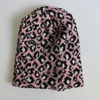 Unisex Simple Style Leopard Crimping Wool Cap main image 4