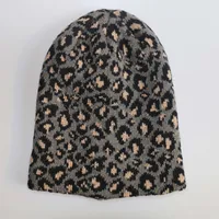 Unisex Simple Style Leopard Crimping Wool Cap main image 5