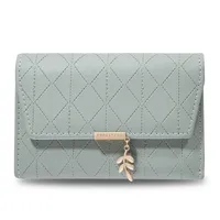 Women's Solid Color Pu Leather Flip Cover Wallets sku image 2