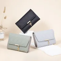 Women's Solid Color Pu Leather Flip Cover Wallets main image 3