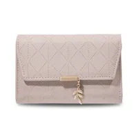 Women's Solid Color Pu Leather Flip Cover Wallets sku image 3