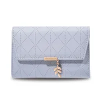 Women's Solid Color Pu Leather Flip Cover Wallets sku image 6