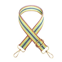 Polyester Cotton Color Block Bag Strap sku image 1