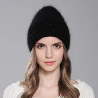 Women's Simple Style Solid Color Eaveless Wool Cap sku image 1